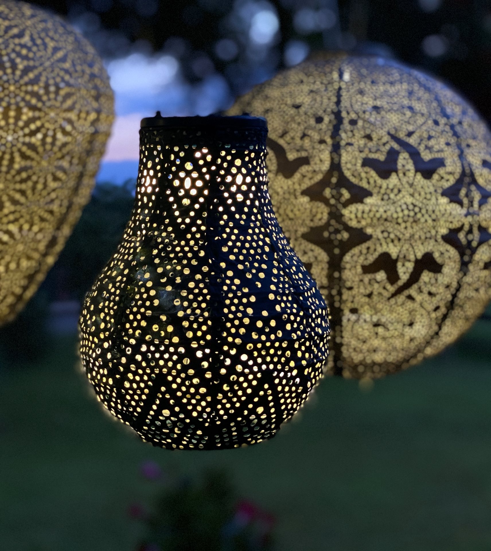 Lumiz Solar Buitenlampion Ikat Bulb Solar Tuinverlichting Cm