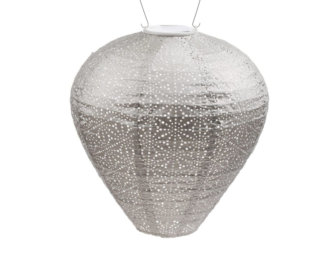 Lumiz Solar Buitenlampion Sashiko Balloon - Solar Tuinverlichting - 30 cm - Licht Taupe - Lumiz Solar Buitenlampion Sashiko Balloon - Solar Tuinverlichting - 30 cm - Licht Taupe -